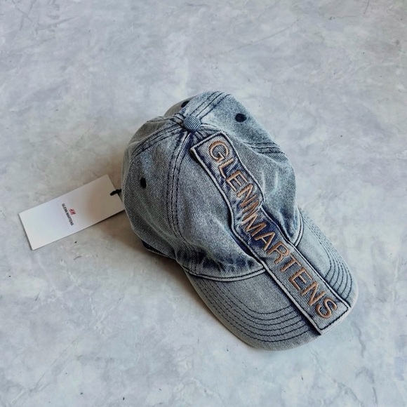 NWT Glenn Martens x H&M Motif-Detail Denim Cap main image 5